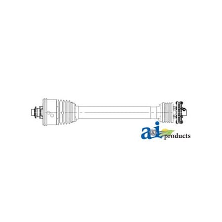 A & I Products Complete SZ 6 SFT EL CV Free Rotation Driveline W/ Friction Clutch 71.5" x8.5" x8.5" A-BPCVG121R0116